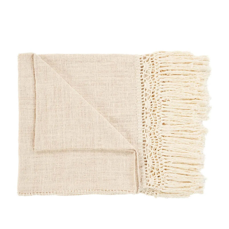 Bazar Bizar The Gypsy Bed Throw - Natural
