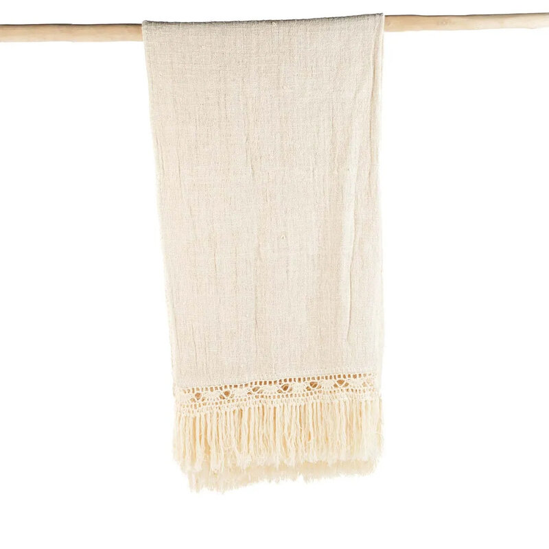 Bazar Bizar The Gypsy Bed Throw - Natural