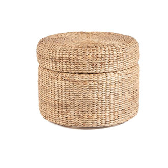 Bazar Bizar Cirkelvormige Opbergpoef - Naturel Bazar Bizar Cirkelvormige Opbergpoef - Naturel