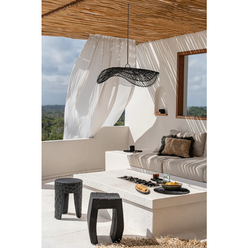 Bazar Bizar Chapeau Hanglamp - Zwart - L