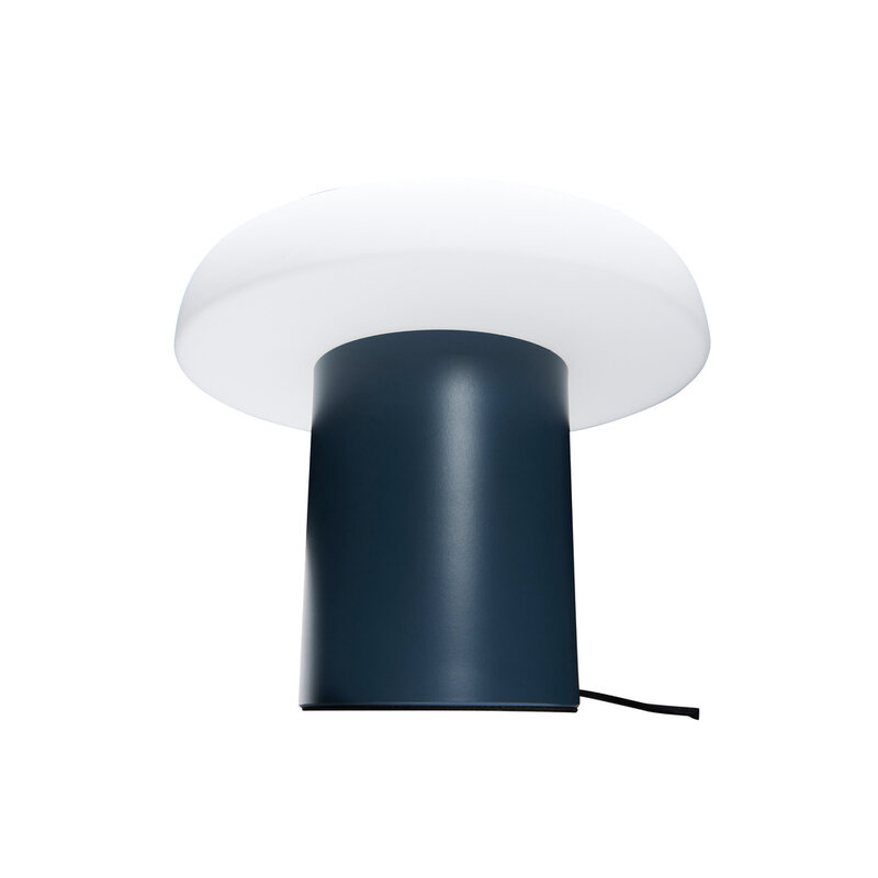 Hübsch-collectie Ateliers Table Lamp Dark blue/White