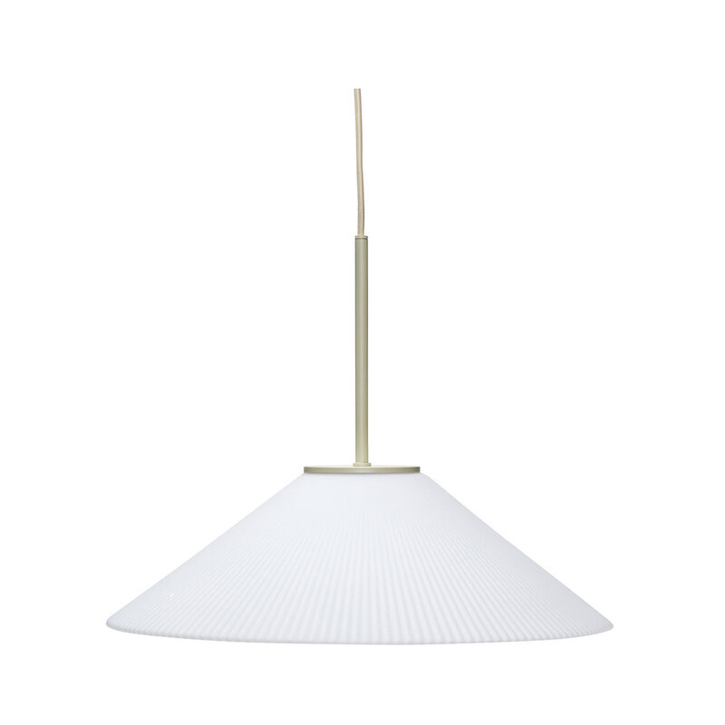 Hübsch-collectie Solide hanglamp wit/zand