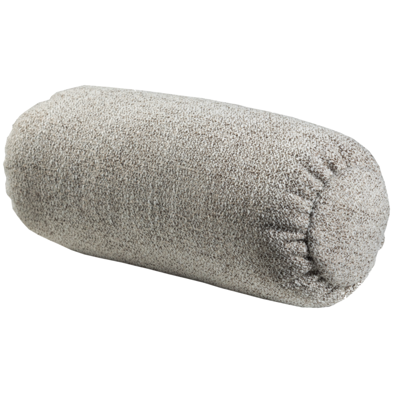 WOOOD-collectie Baggy Rolkussen 50X dia 23Cm Geweven Stof Naturel Melange