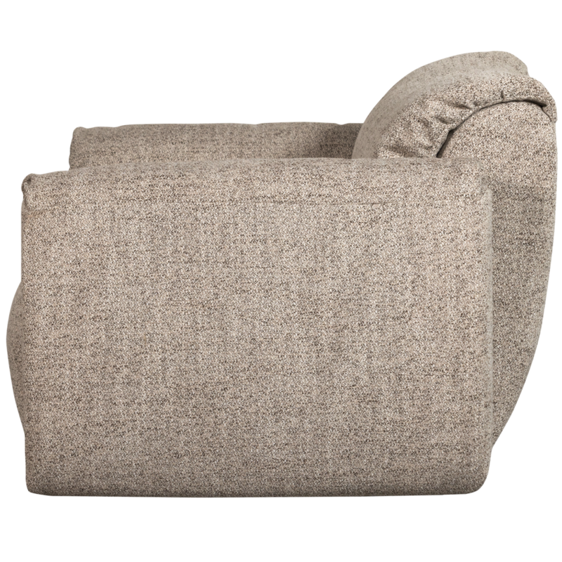 WOOOD-collectie Baggy Loveseat Geweven Stof Bruin Melange