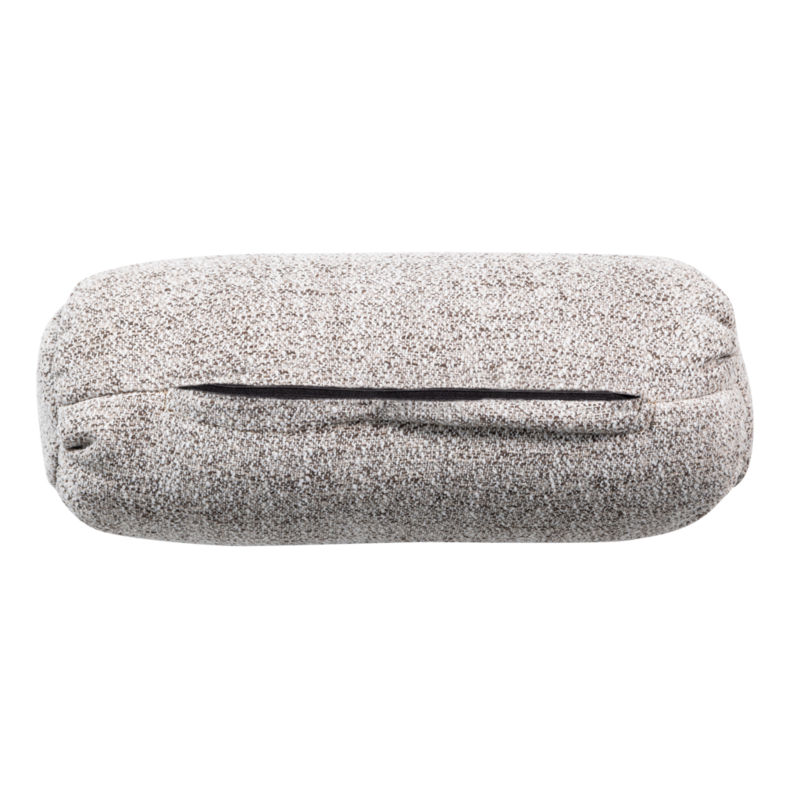 WOOOD-collectie Baggy Rolkussen 50X dia 23Cm Geweven Stof Naturel Melange