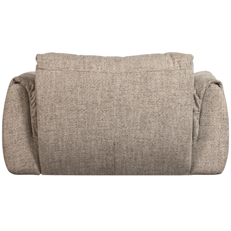 WOOOD-collectie Baggy Loveseat Geweven Stof Bruin Melange