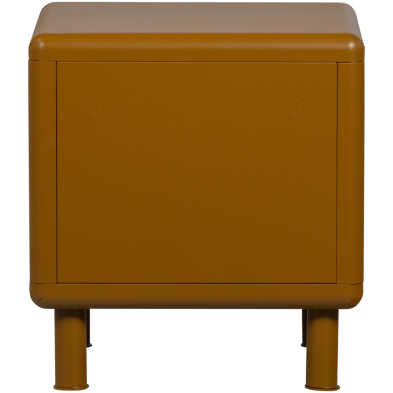 WOOOD-collectie Rune Chest of Drawers/Bedside Table 2 Drawers Metal Honey Yellow