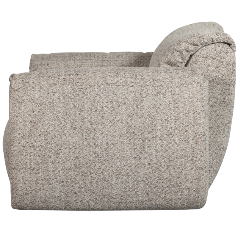 WOOOD-collectie Baggy Loveseat Geweven Stof Naturel Melange