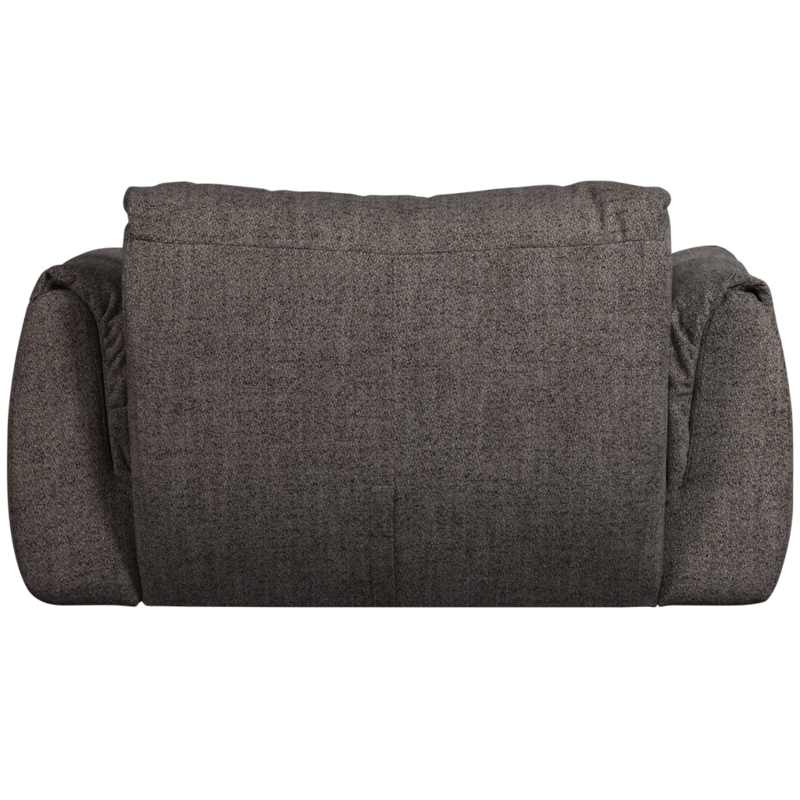 WOOOD-collectie Baggy Loveseat Geweven Stof Warmgrijs Melange