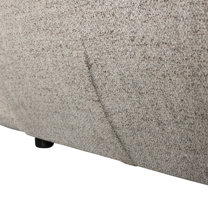 WOOOD-collectie Baggy Loveseat Geweven Stof Naturel Melange