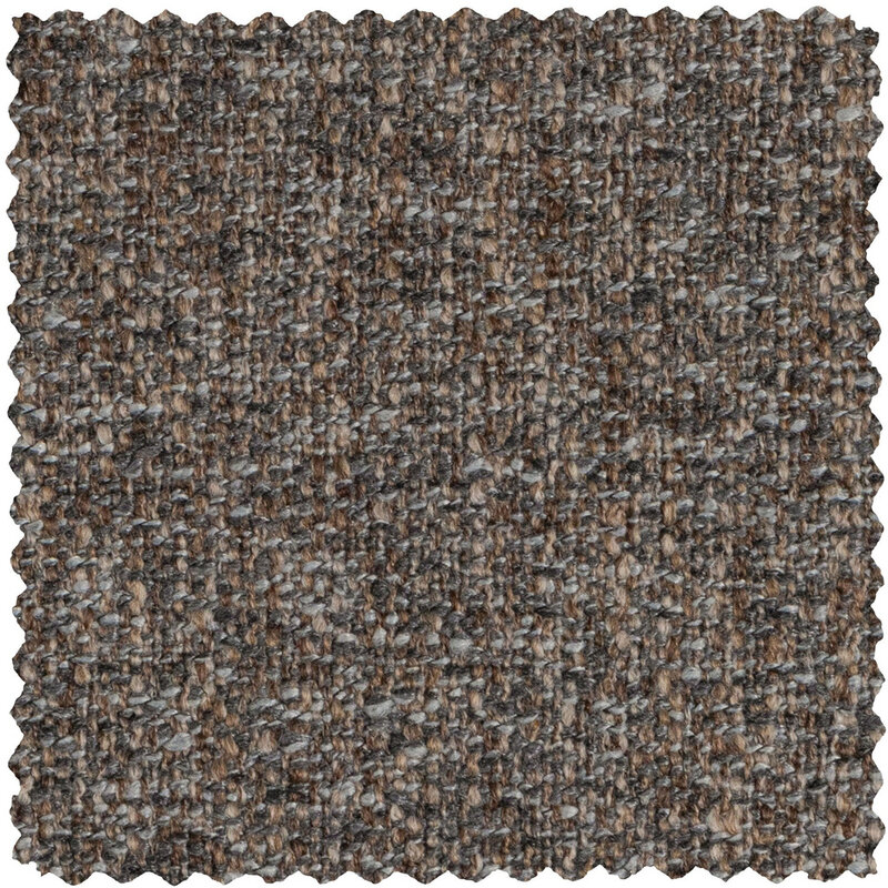 WOOOD-collectie Baggy Loveseat Geweven Stof Warmgrijs Melange