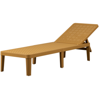 WOOOD Jinte Lounger Garden Plastic Yellow