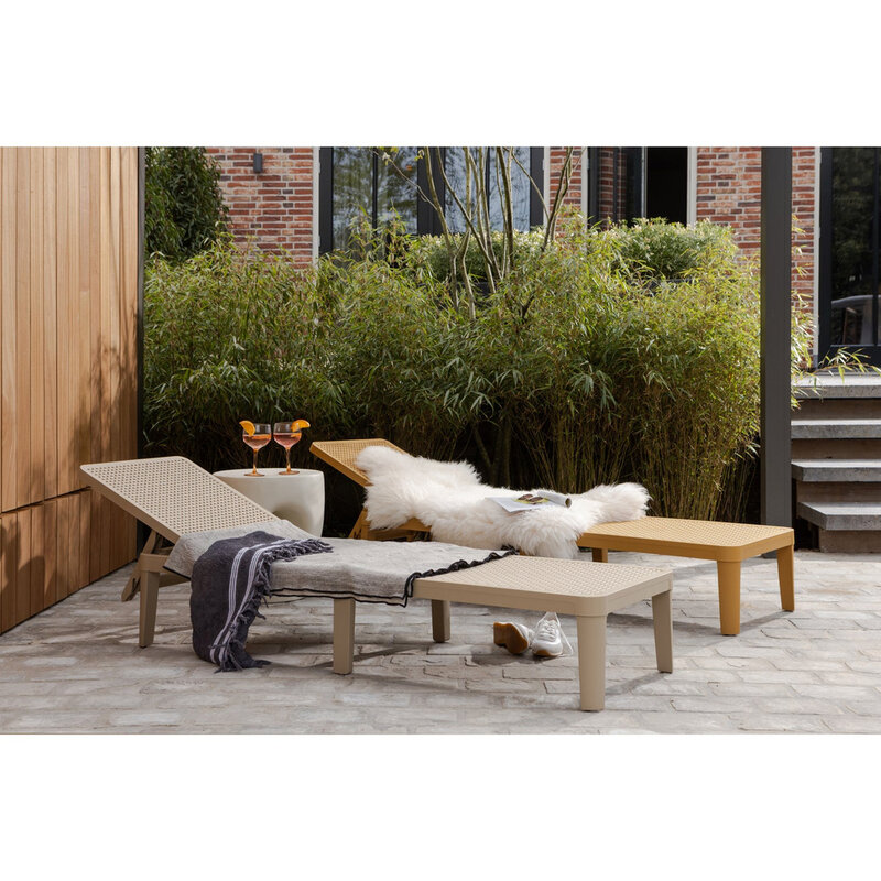 WOOOD-collectie Jinte Lounger Garden Plastic Yellow