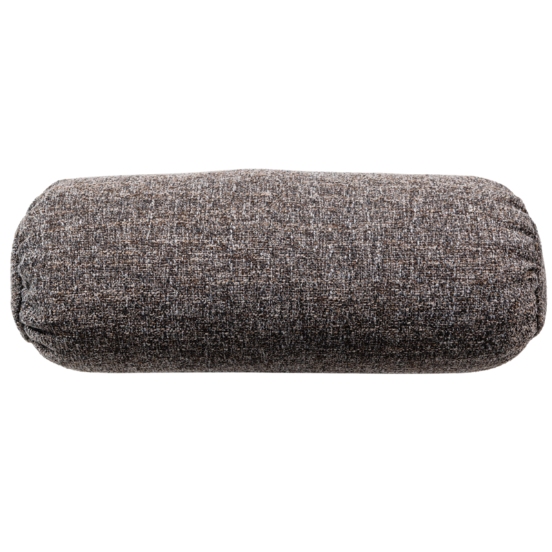 WOOOD-collectie Baggy Rolkussen 50X dia 23Cm Geweven Stof Warmgrijs Melange