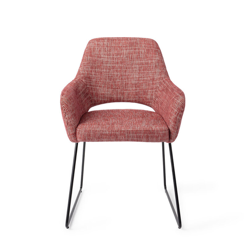 Jesper Home Yanai Berry Bars Eetkamerstoel - Slide Black
