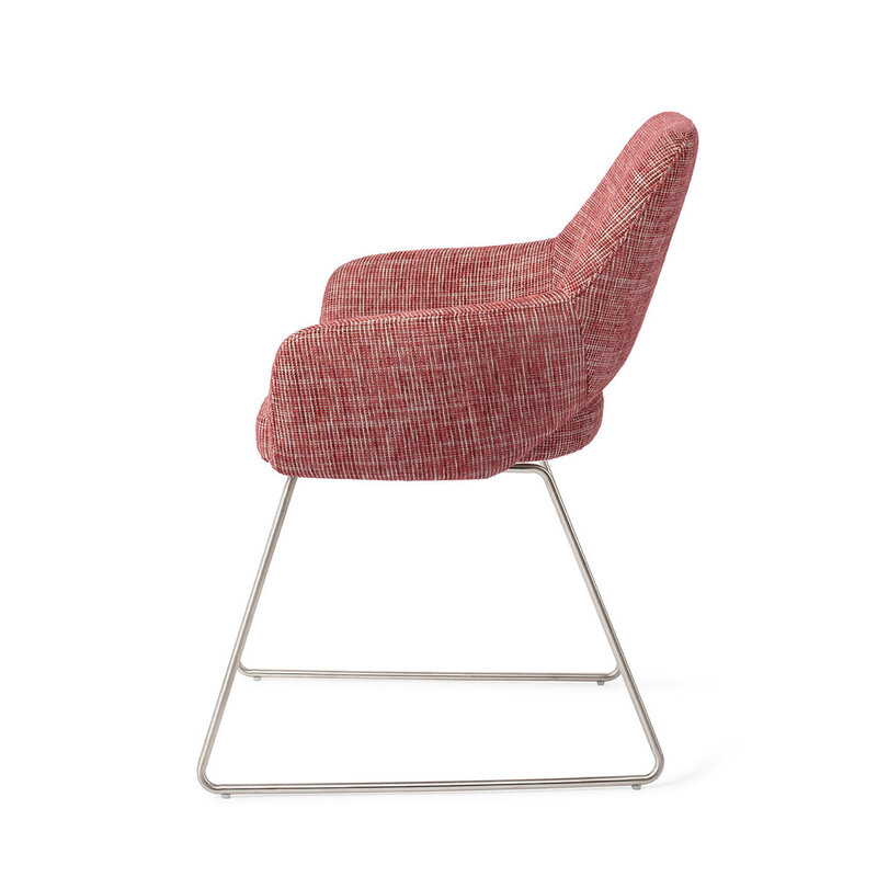 Jesper Home Yanai Berry Bars Eetkamerstoel - Slide Steel