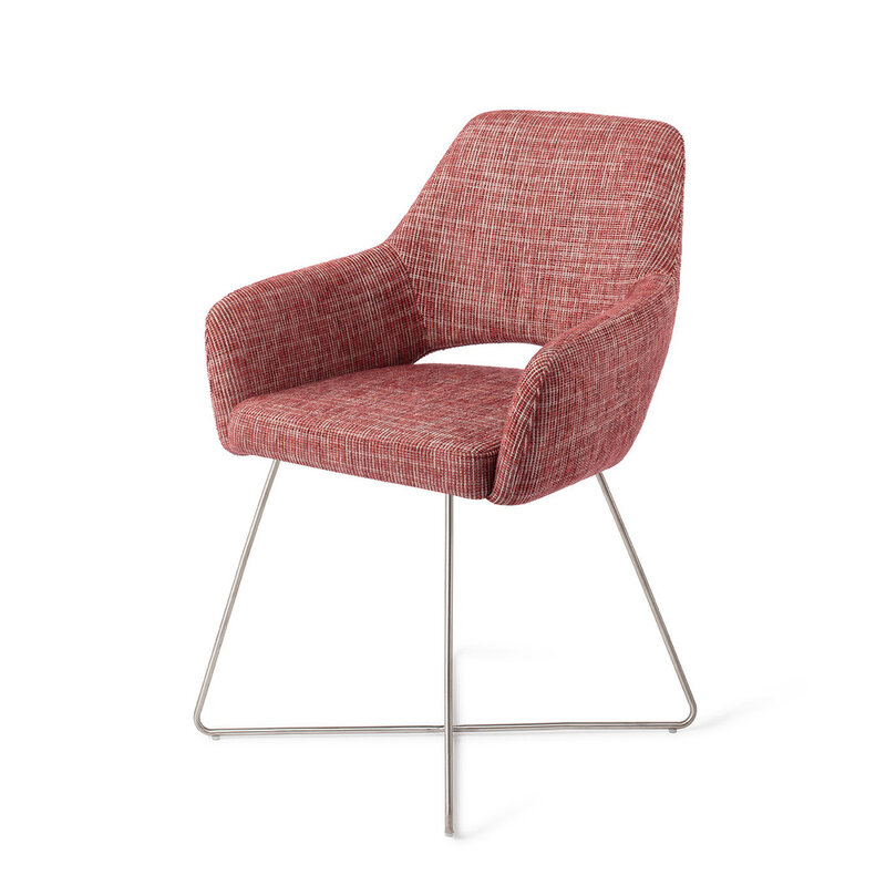 Jesper Home Yanai Berry Bars Eetkamerstoel - Cross Steel