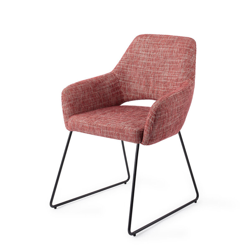 Jesper Home Yanai Berry Bars Eetkamerstoel - Slide Black
