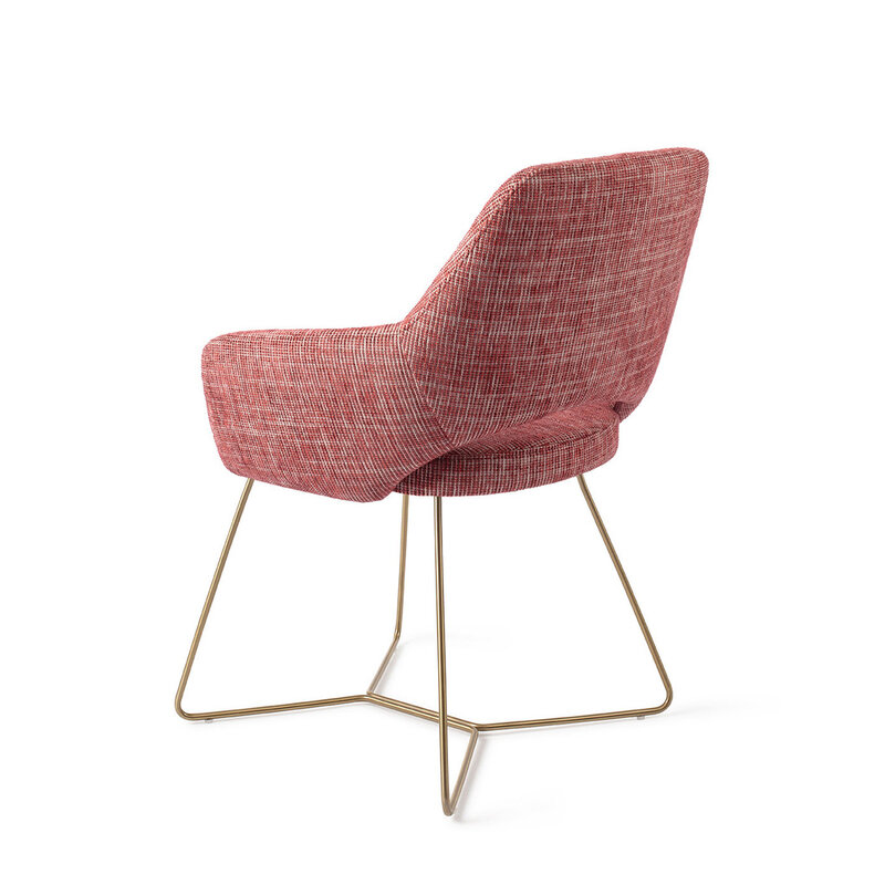 Jesper Home Yanai Berry Bars Eetkamerstoel - Beehive Gold