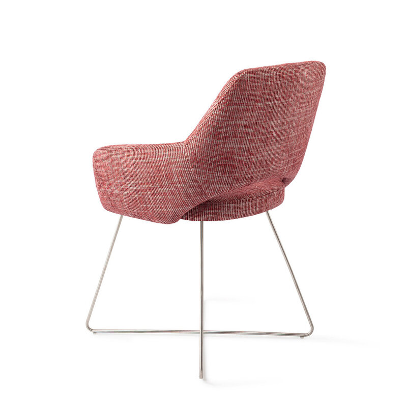 Jesper Home Yanai Berry Bars Eetkamerstoel - Cross Steel