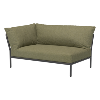 Houe LEVEL 2 hoek links Leaf met metalen frame in Dark grey