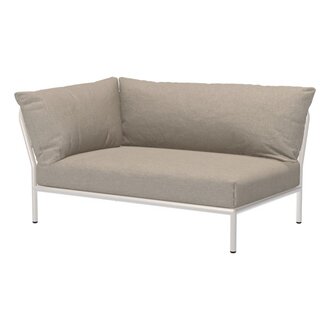 Houe LEVEL 2 hoek links Ash met metalen frame in Muted white