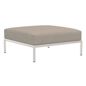 Houe LEVEL 2 Ottoman Ash met Muted white metalen frame