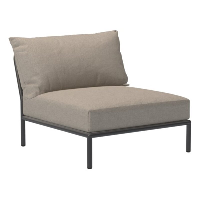 Houe-collectie LEVEL 2 stoel Ash met Dark grey metalen frame