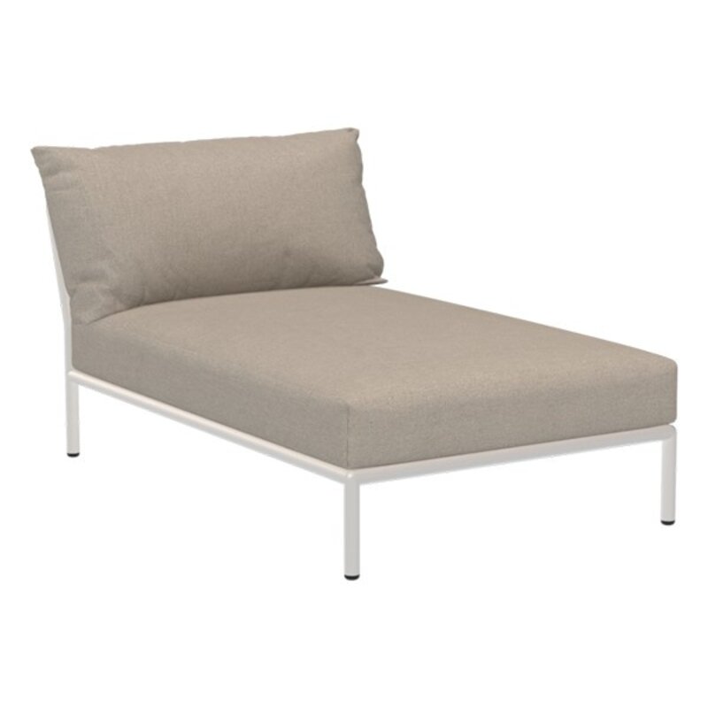 Houe-collectie LEVEL 2 Chaiselong Ash with Muted white frame