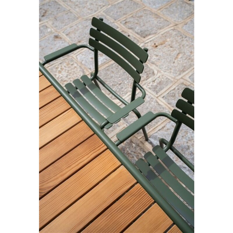 Houe-collectie ALUA tuinstoel met armleuning Olive green