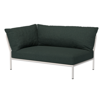 Houe LEVEL 2 hoek links Alpine met metalen frame in Muted white