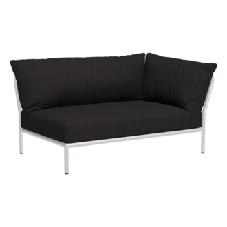 Houe LEVEL 2 hoek rechts Char met metalen frame in Muted white