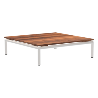 Houe LEVEL / LEVEL 2 Coffee tafel. 81x81 cm Table top: Thermo Ash Frame: Muted white