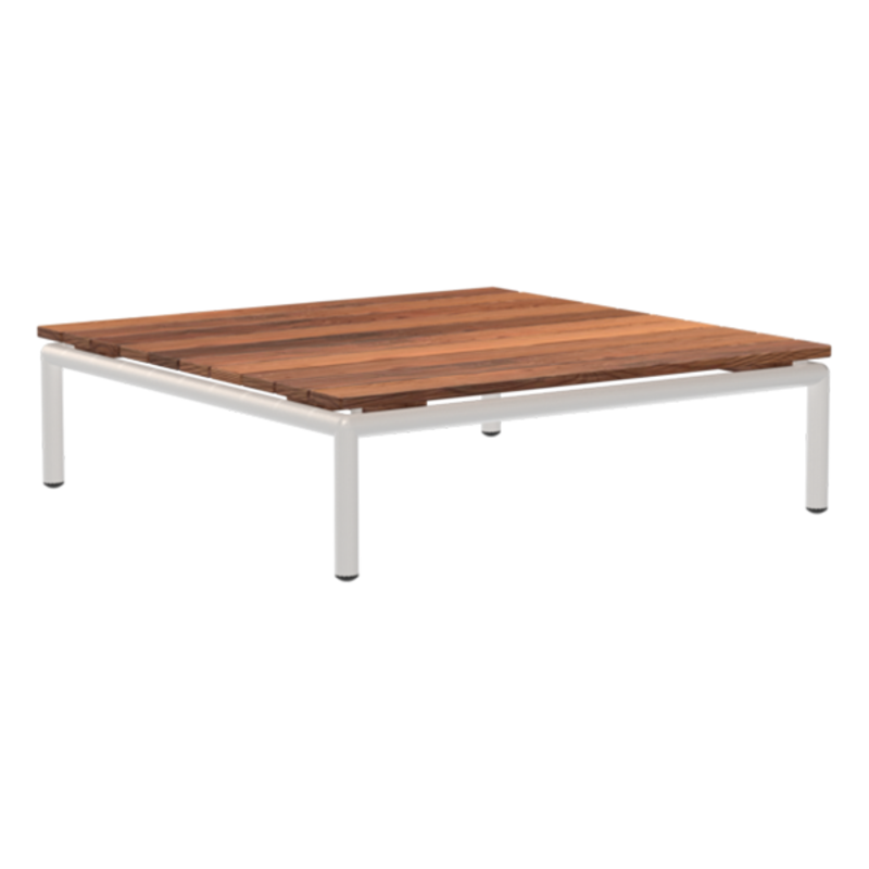 Houe-collectie LEVEL / LEVEL 2 Coffee tafel. 81x81 cm Table top: Thermo Ash Frame: Muted white