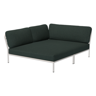 Houe LEVEL Cozy hoek links Alpine met metalen frame in Muted white