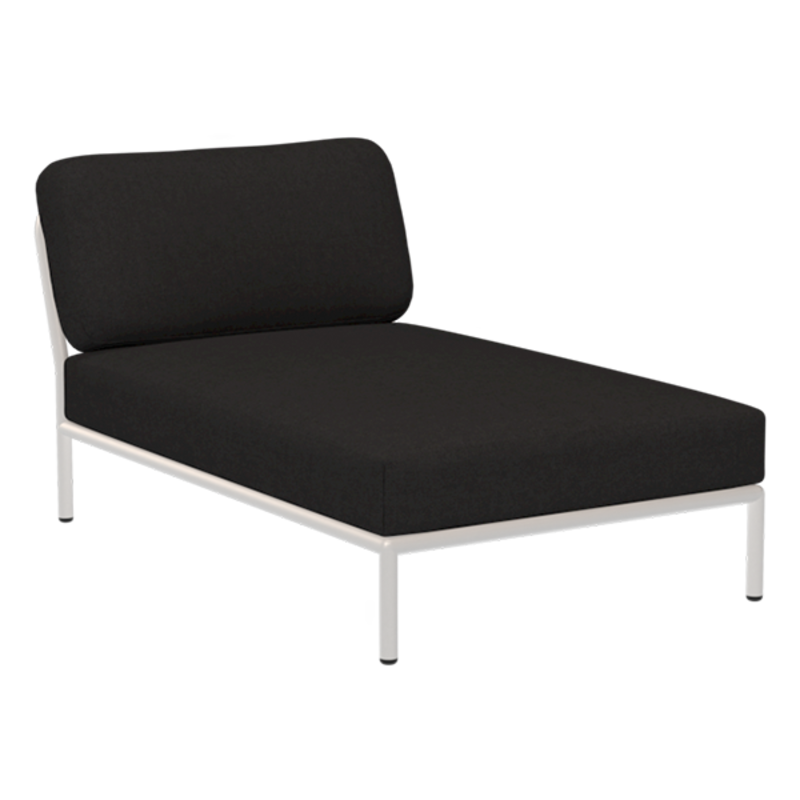 Houe-collectie LEVEL Chaiselong Char met metalen frame in Muted white