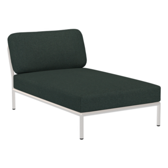Houe LEVEL Chaiselong Alpine met metalen frame in Muted white