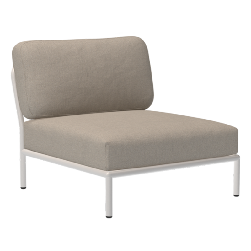 Houe-collectie LEVEL Chair Ash met metalen frame in Muted white