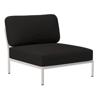 Houe LEVEL Chair Char met metalen frame in Muted white