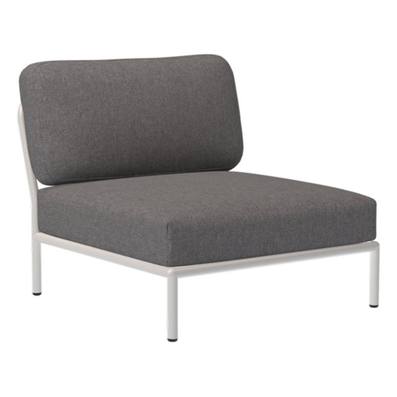 Houe-collectie LEVEL Chair Slate met metalen frame in Muted white