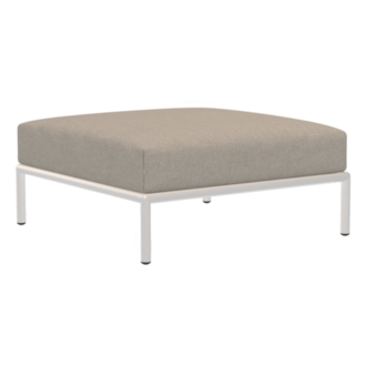 Houe LEVEL Ottoman Ash met metalen frame in Muted white