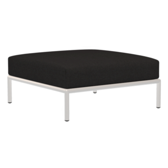 Houe LEVEL Ottoman Char met metalen frame in Muted white