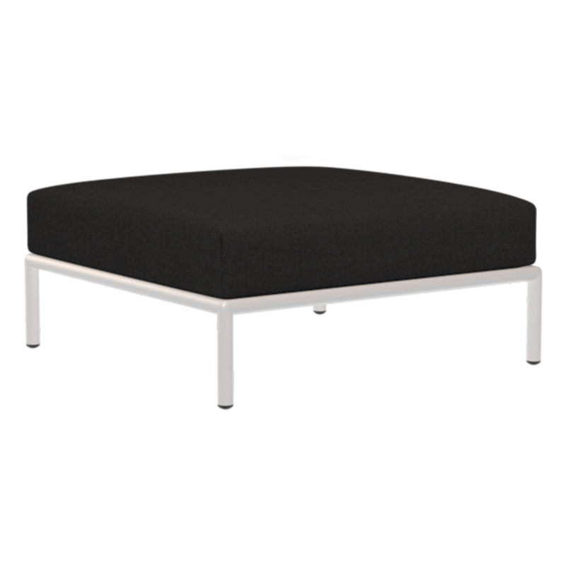 Houe-collectie LEVEL Ottoman Char met metalen frame in Muted white