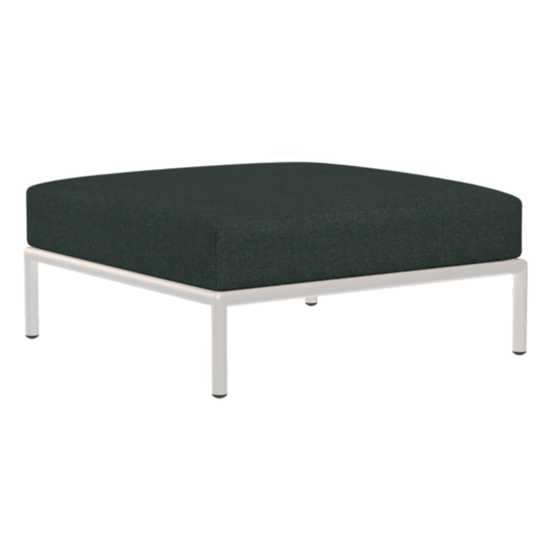 Houe-collectie LEVEL Ottoman Alpine met metalen frame in Muted white