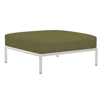 Houe LEVEL Ottoman Leaf met metalen frame in Muted white