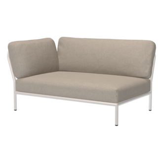 Houe LEVEL hoek links Ash met metalen frame in Muted white
