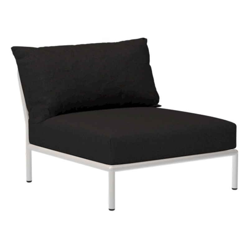 Houe-collectie LEVEL 2 stoel Char met Muted white metalen frame