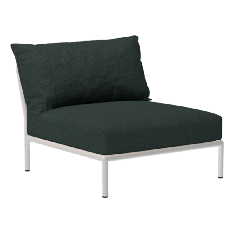 Houe-collectie LEVEL 2 stoel Alpine met Muted white metalen frame