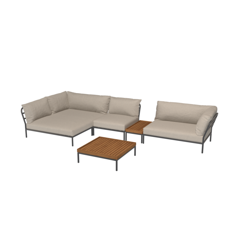 Houe-collectie LEVEL 2 hoek links Ash