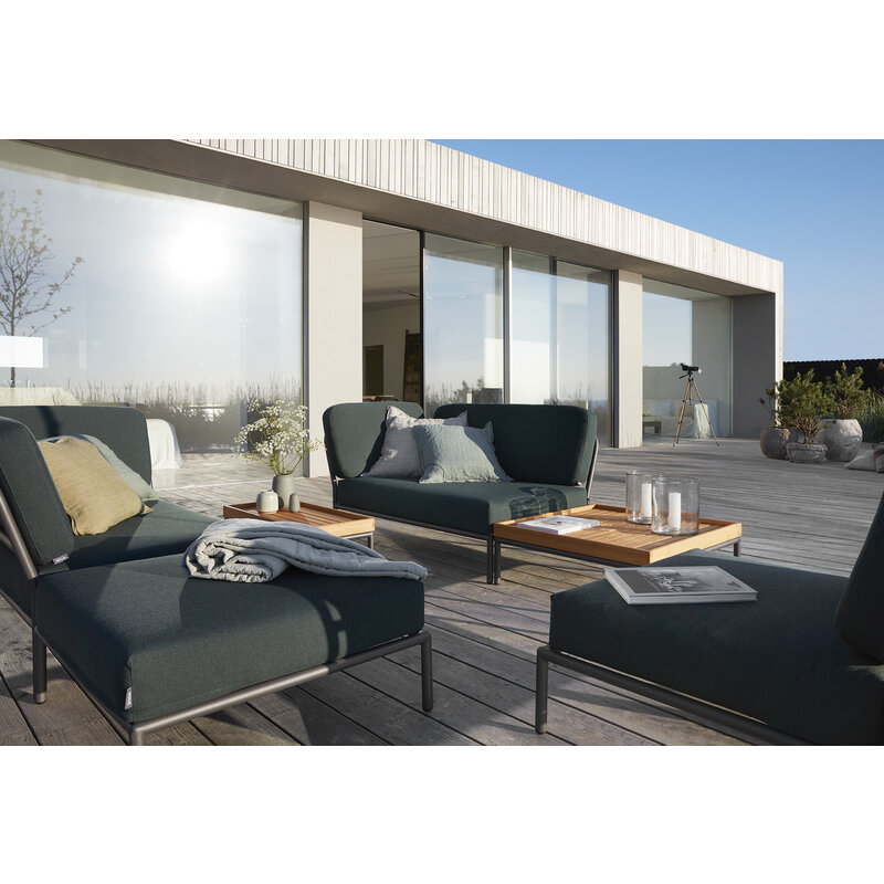 Houe-collectie LEVEL loungebank links Alphine Green